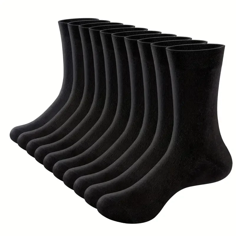 10 PAIRS OF BREATHABLE BAMBOO MEN'S SPORTS SOCKS - ANTI-SLIP - Image 4