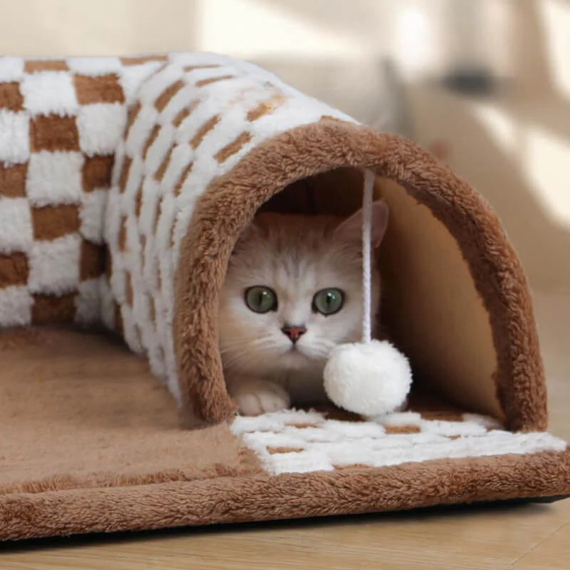 2-in-1 Cat Tunnel Bed - FurryFun - Image 7