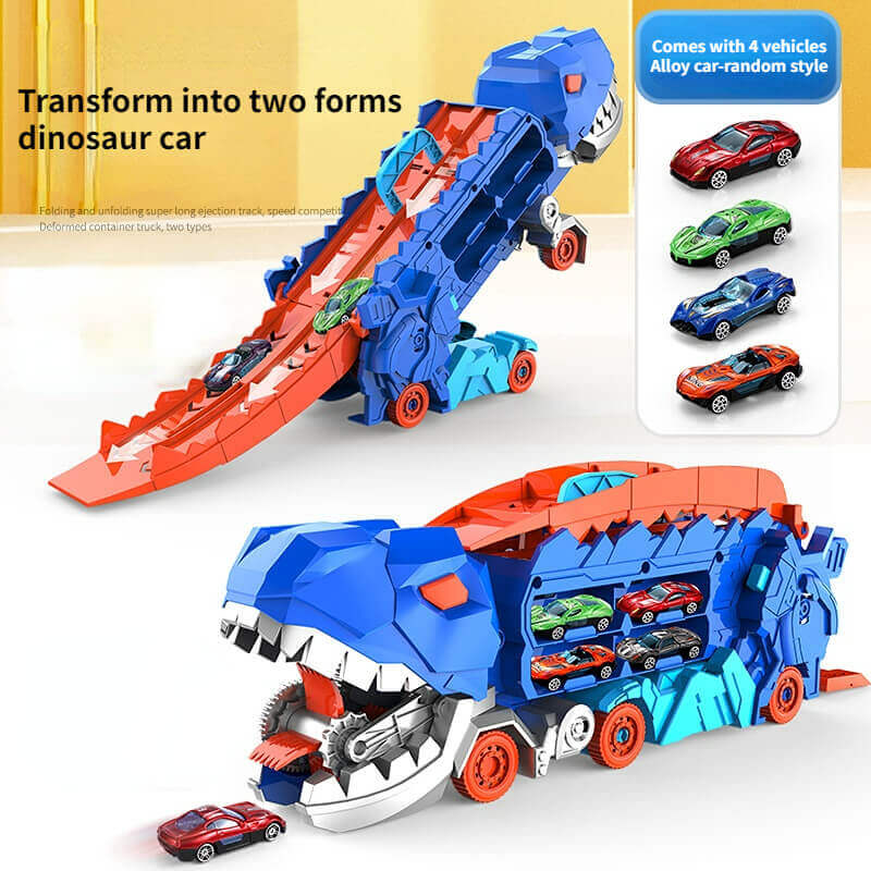3-in-1 Race Truck for Kids – T-Rex Transporter - Image 5