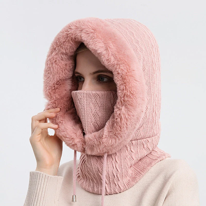3-in-1 Winter Scarf and Hat for Women – Isabella - Image 3