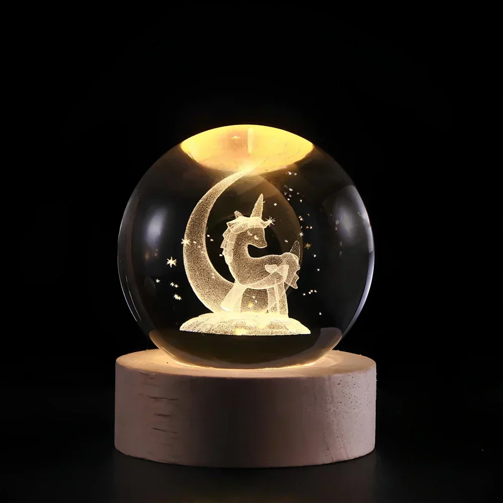 3D Engraved Crystal Sphere - Celestia - Image 10