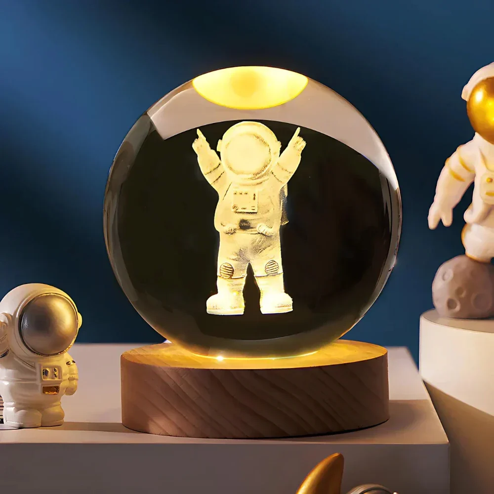 3D Engraved Crystal Sphere - Celestia - Image 5