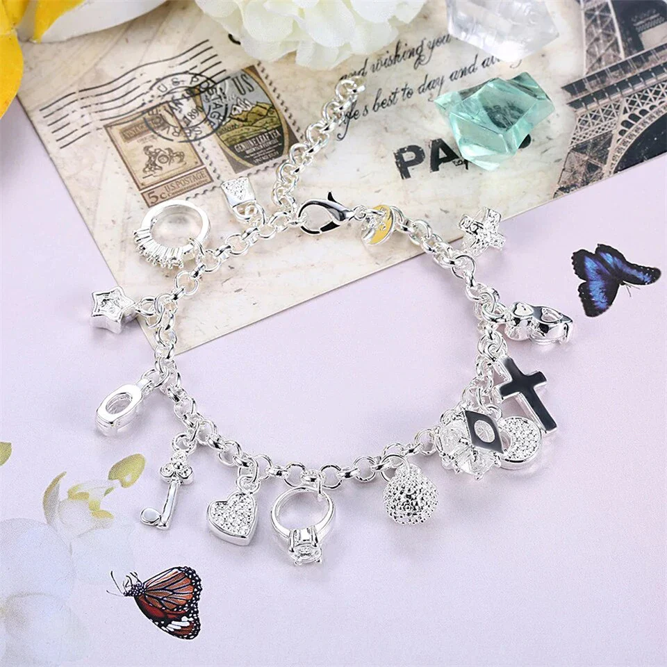 Elegant Women's Charm Bracelet | Lucky Jewellery - Image 3