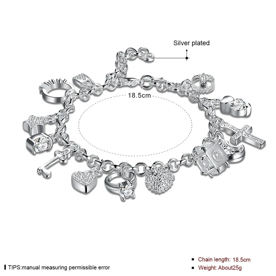 Elegant Women's Charm Bracelet | Lucky Jewellery - Image 4