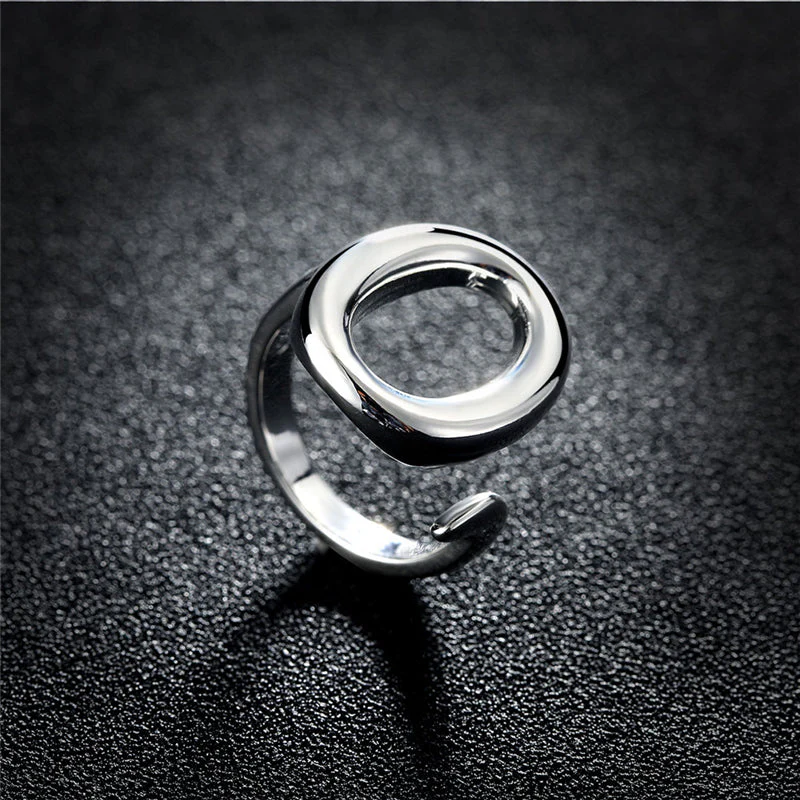 Adjustable Circle Ring | Open Design | Elegant Women's Jewellery - Image 2