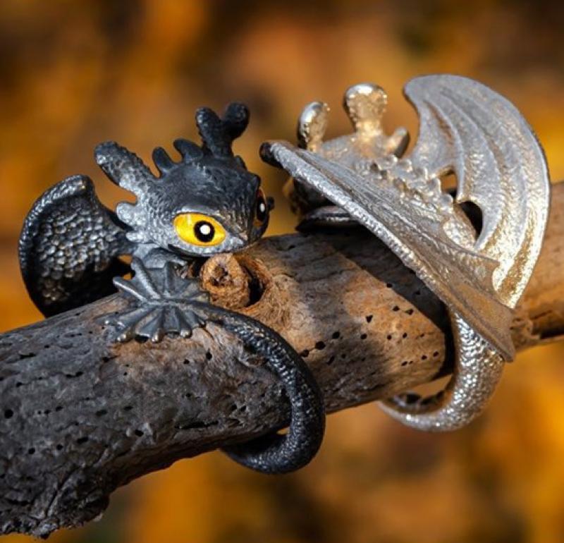 Adjustable Dragon Rings | Couple Jewellery - Image 4