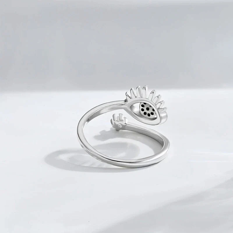 Adjustable Evil Eye Ring | Protective Statement Jewellery - Image 7