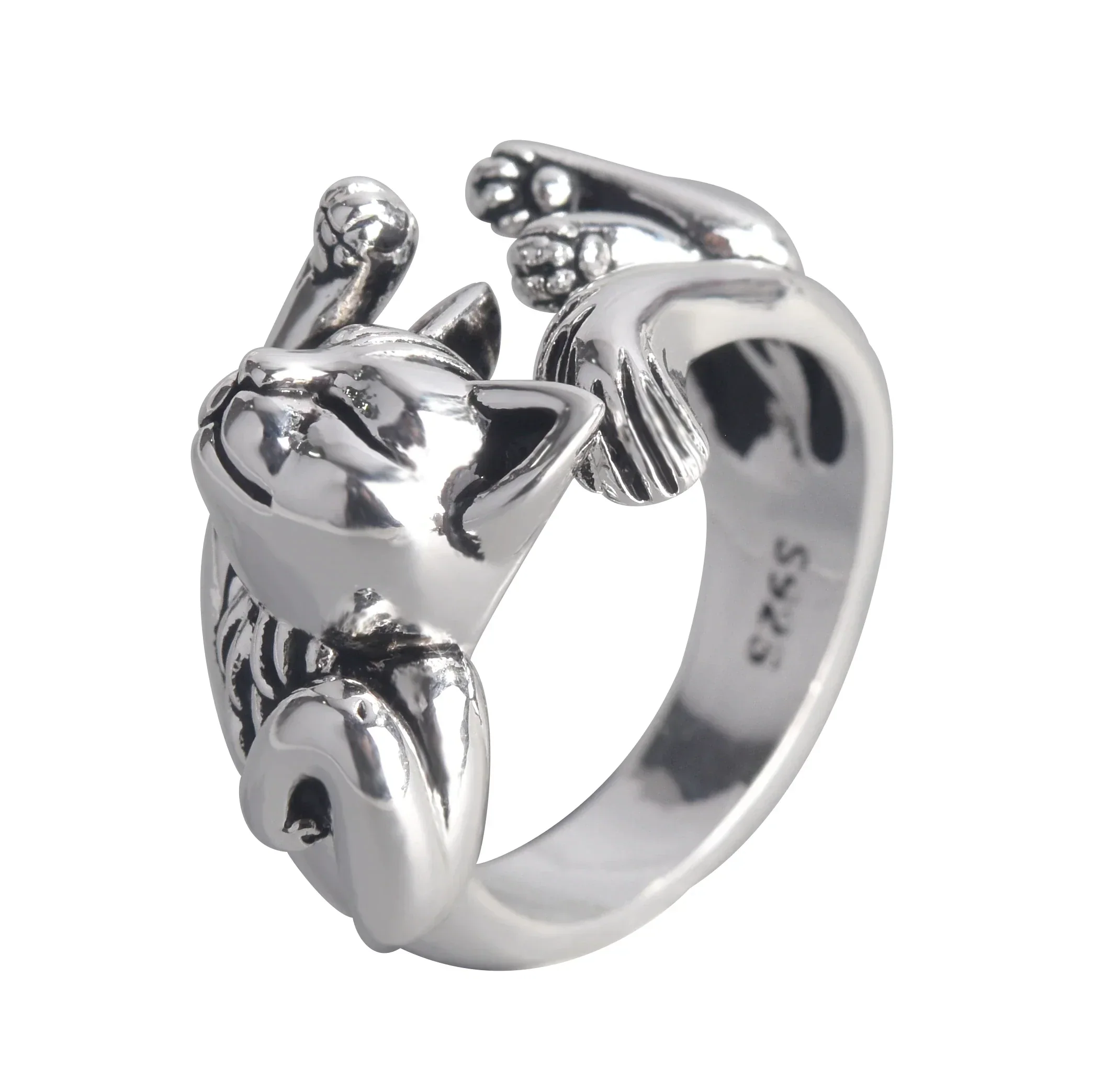 Adjustable Lucky Cat Ring | Women's Jewellery - Image 5