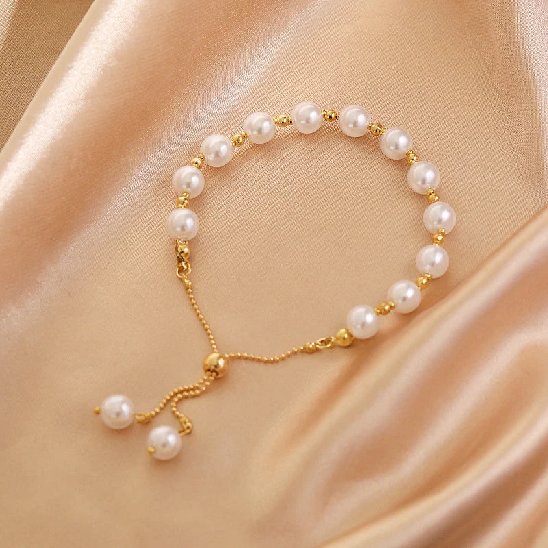Adjustable Pearl Bracelet | Elegant & Versatile Jewellery - Image 2