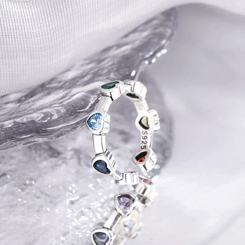 Adjustable Silver Stone Ring | Elegant Design - Image 3