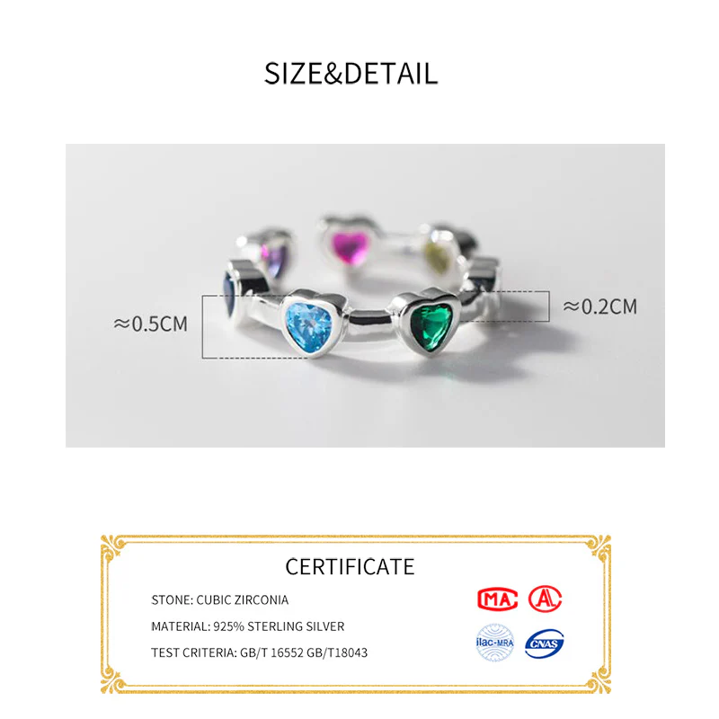 Adjustable Silver Stone Ring | Elegant Design - Image 8