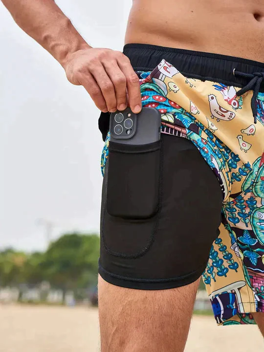 Adrik | Aqua Herren Badehose mit Handytasche - Image 4