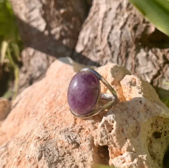 Amethyst Spiritual Ring | Women's Jewellery - Image 3