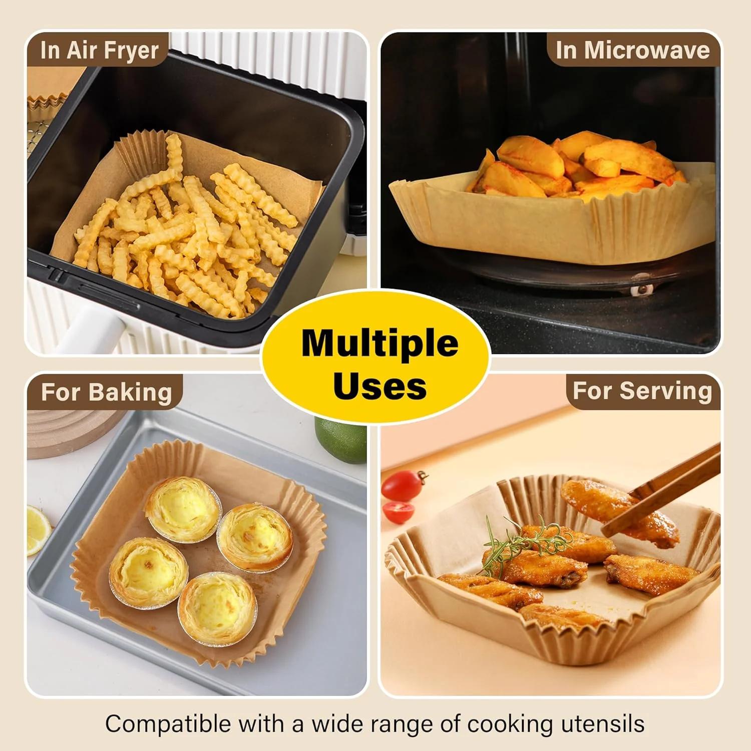 Anti-adhesive Disposable Air Fryer Liners - EasyCrisp - Image 10