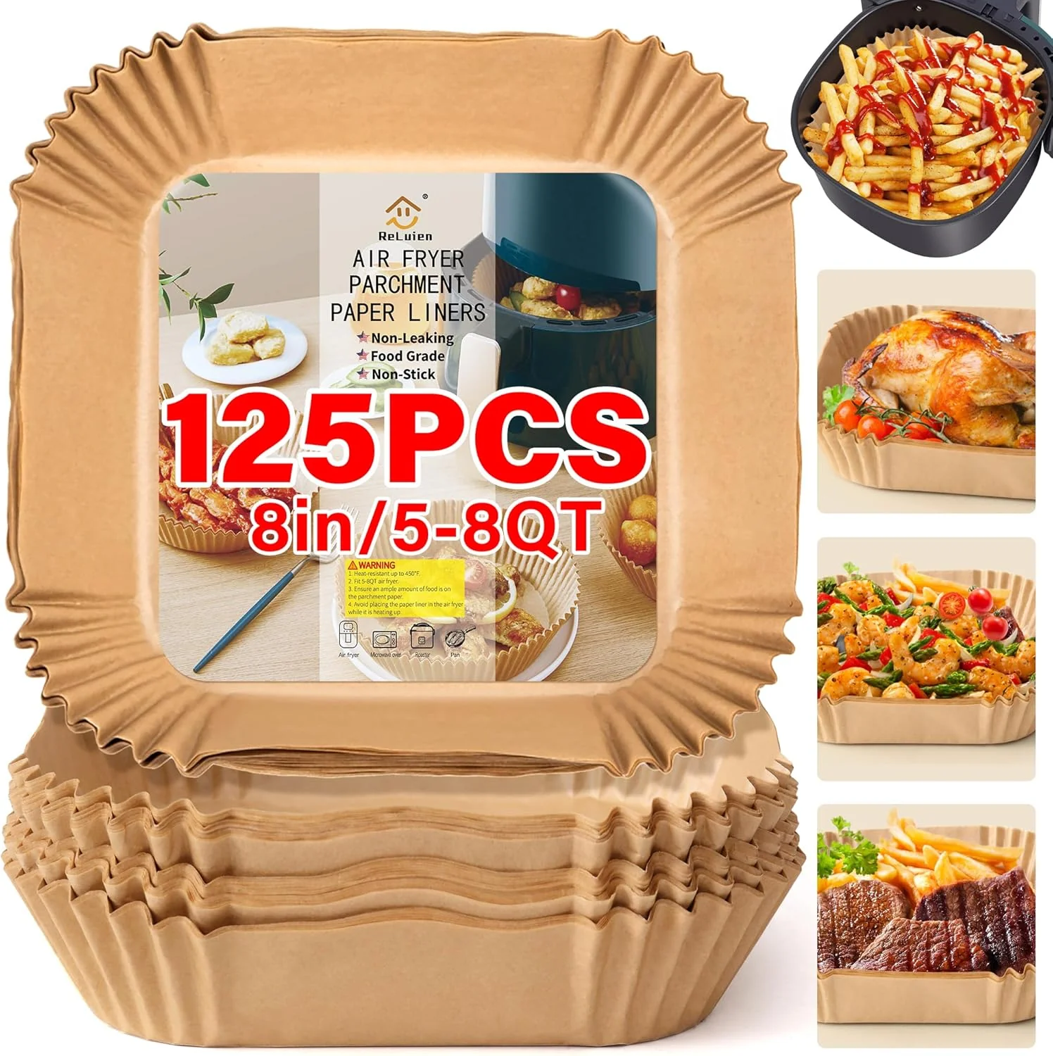 Anti-adhesive Disposable Air Fryer Liners - EasyCrisp - Image 4