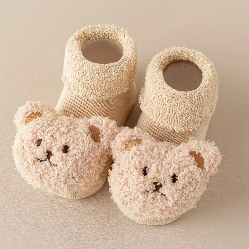 Anti-slip baby socks - Mila | With cute bear design - Image 5