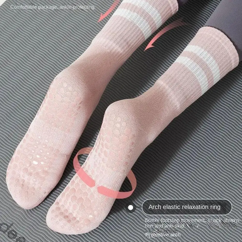 Anti-slip Mid-Tube Sports Socks for Fitness and Yoga - GripFit (Buy 1 Get 1 Free) - Image 3