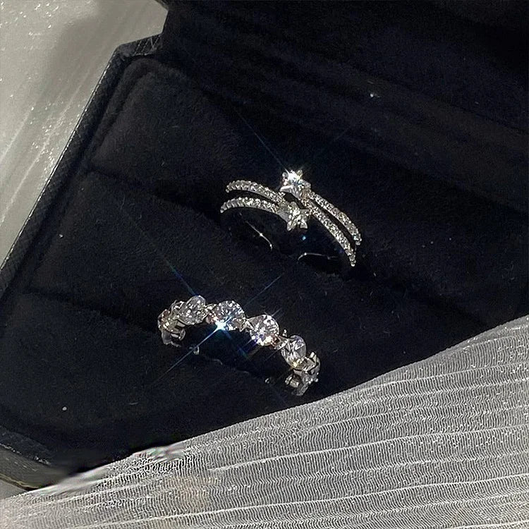 Astrid Double-Layered Star Ring Set - Image 3