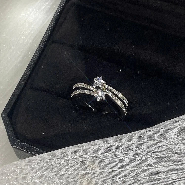Astrid Double-Layered Star Ring Set - Image 5