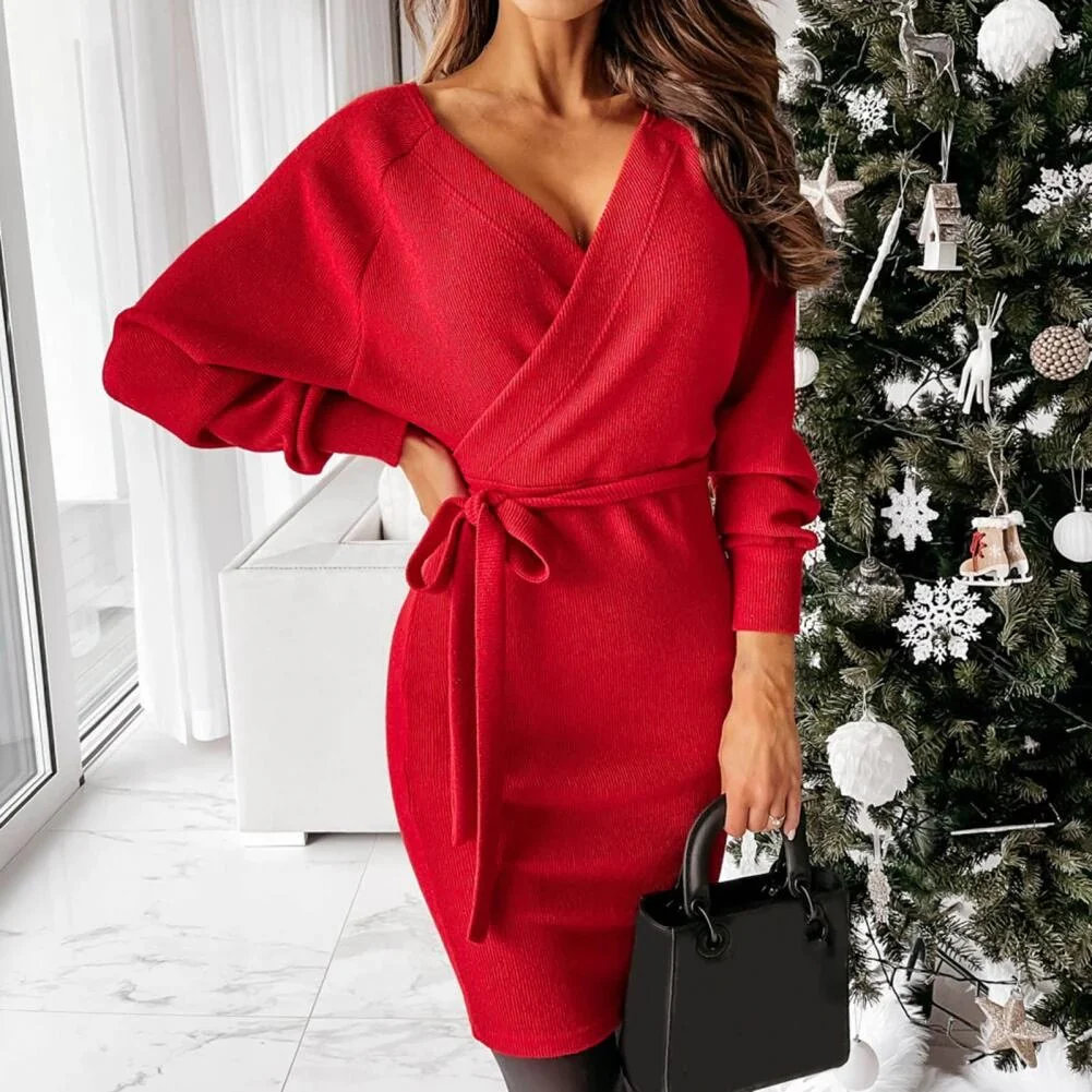 Australian Chic Knit Dress | Flattering Silhouette Curves - Image 3