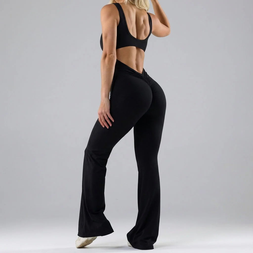 Backless fitness bodysuit - Nadia - Image 2