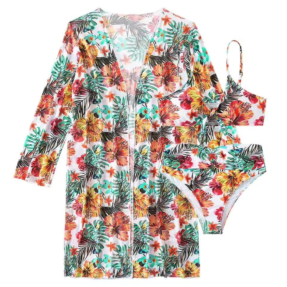Bikini set with High Waist and Cover-up – Amira - Image 16