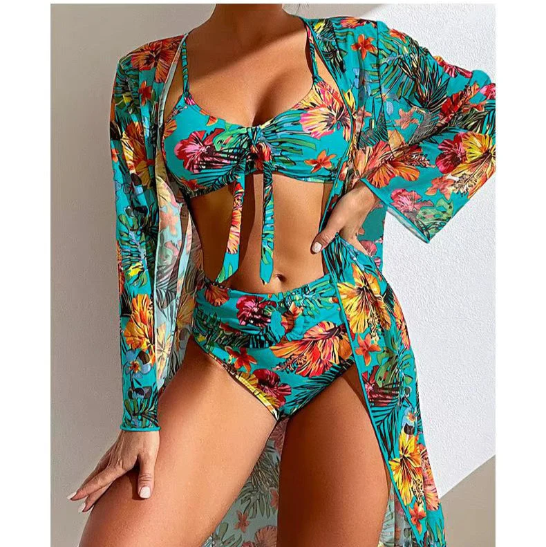 Bikini set with High Waist and Cover-up – Amira - Image 2