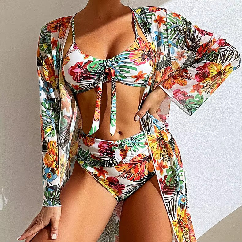 Bikini set with High Waist and Cover-up – Amira - Image 3