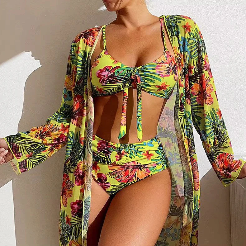 Bikini set with High Waist and Cover-up – Amira - Image 4