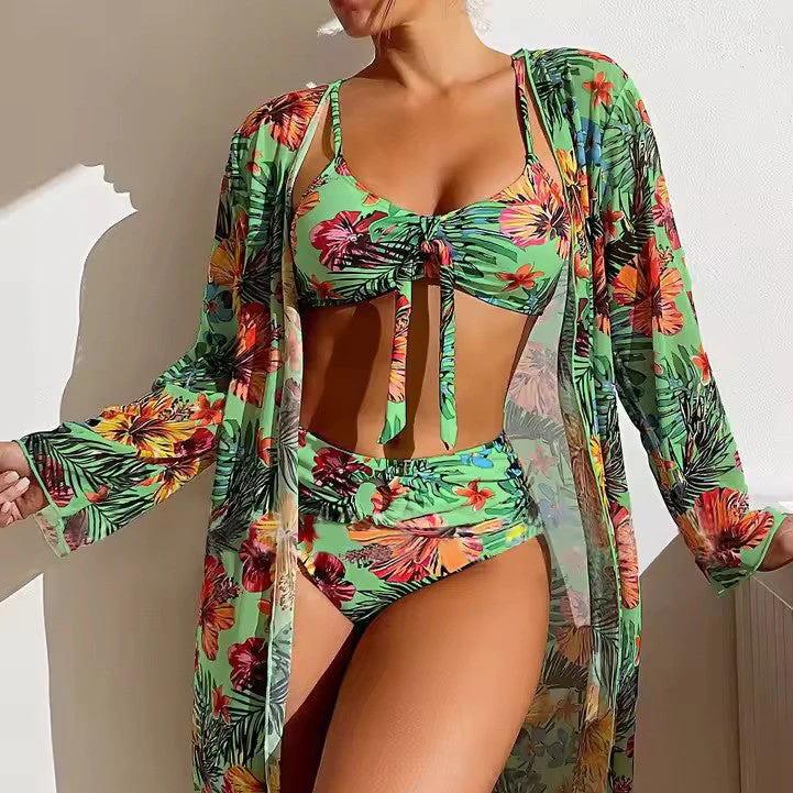 Bikini set with High Waist and Cover-up – Amira - Image 6