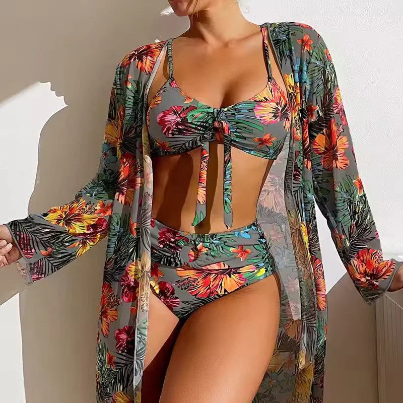 Bikini set with High Waist and Cover-up – Amira - Image 9