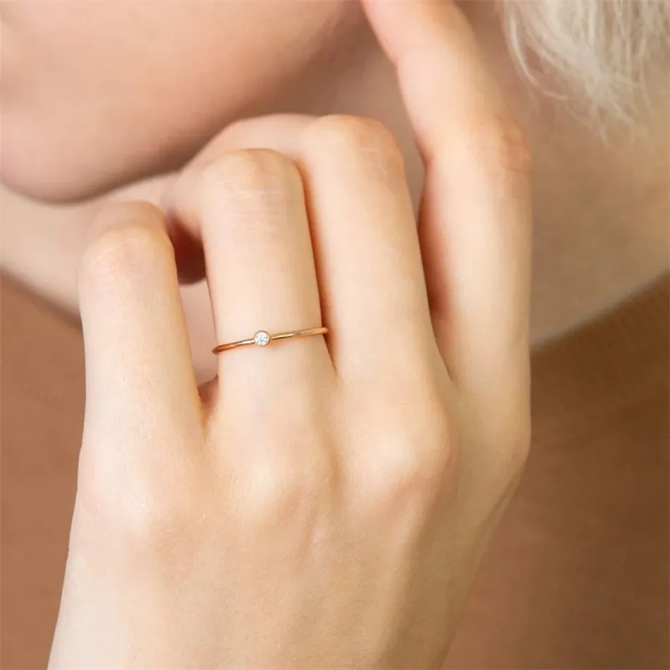 Birthstone Ring | Simple Design | Personalised Gift - Image 9