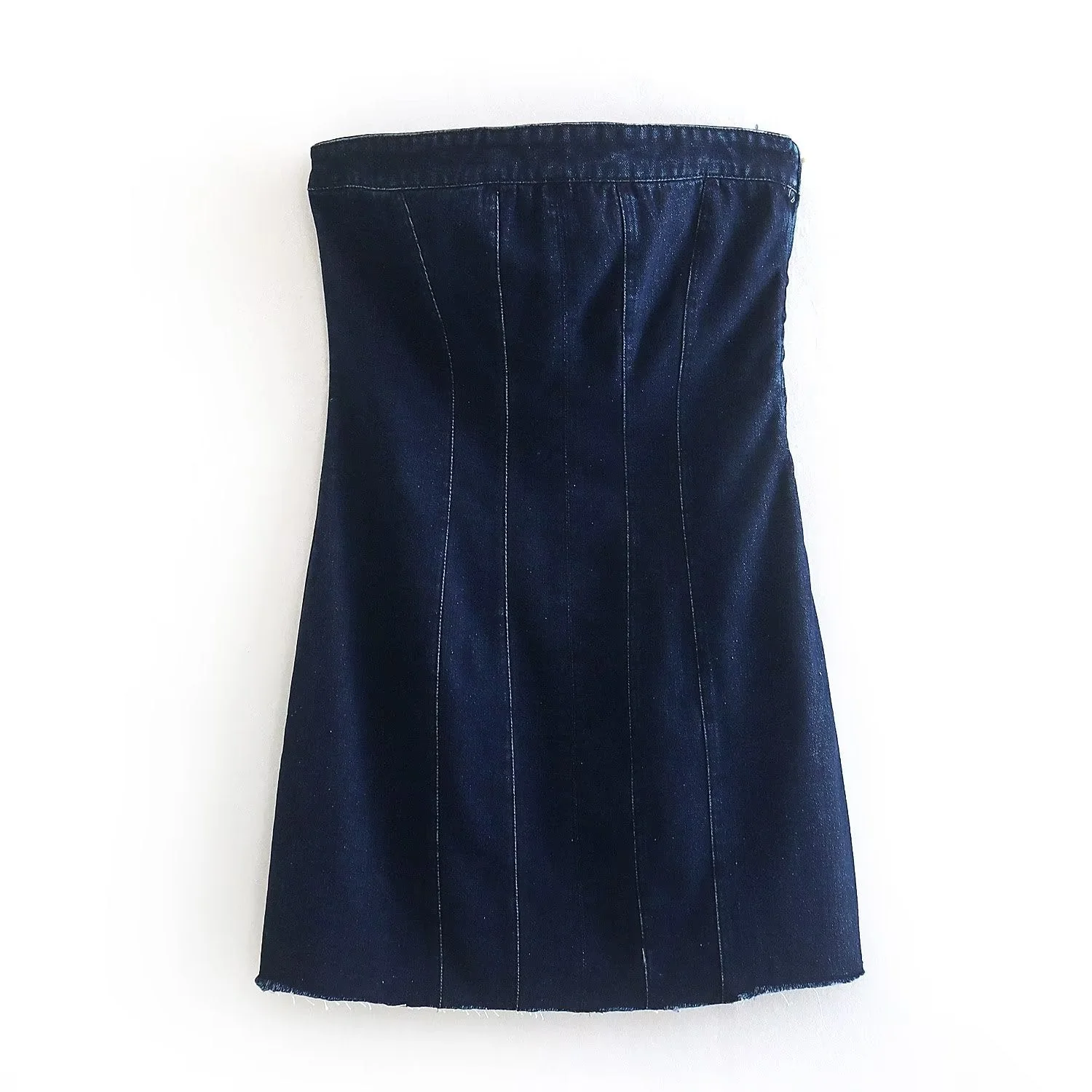 Bobbie Strapless Denim Dress | Cool and Unique - Image 21