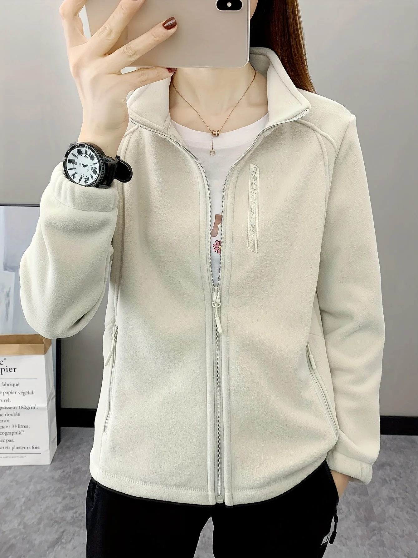 Breathable Fleece Jacket - Aurora - Image 3