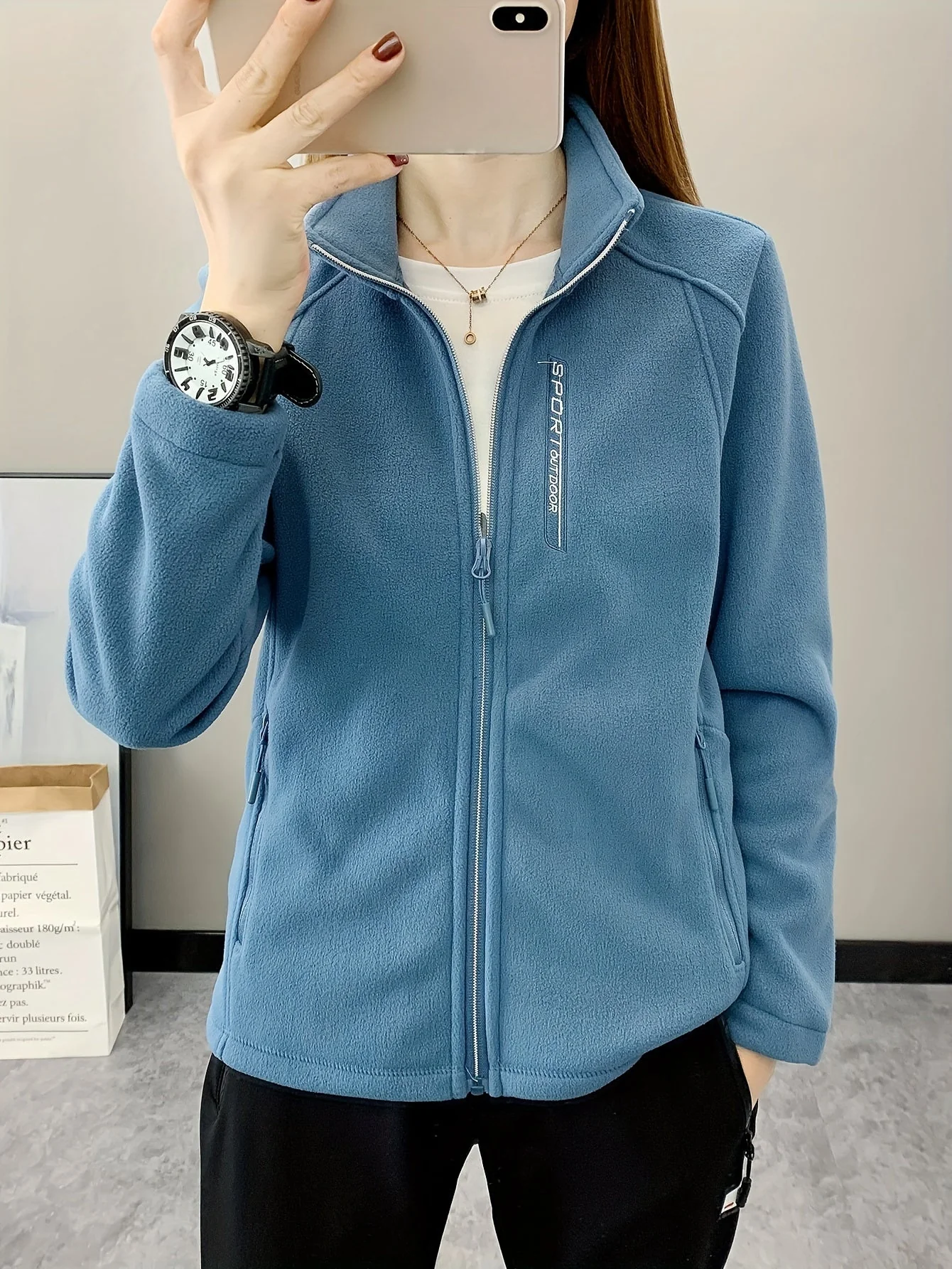 Breathable Fleece Jacket - Aurora - Image 4