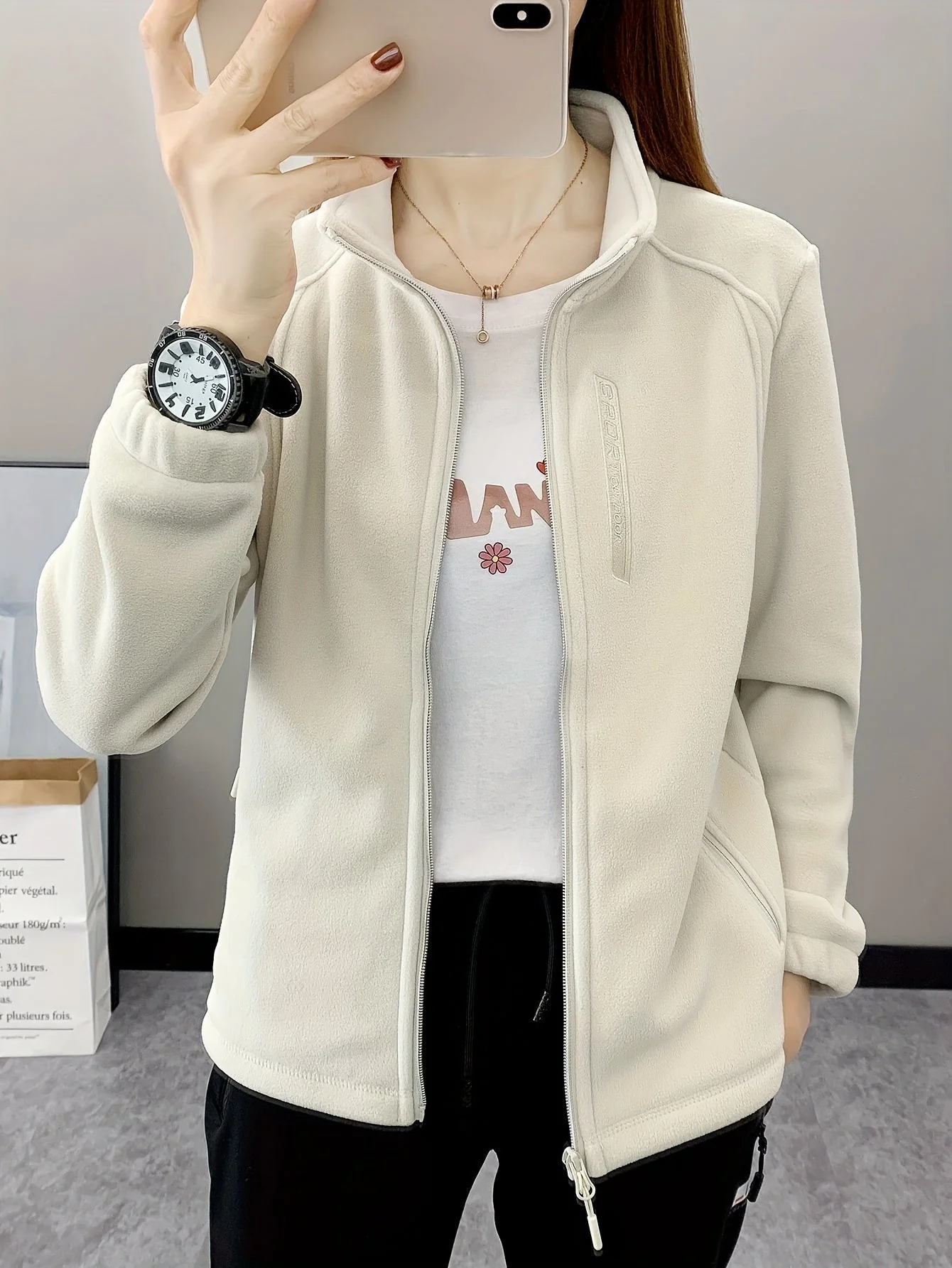 Breathable Fleece Jacket - Aurora - Image 6