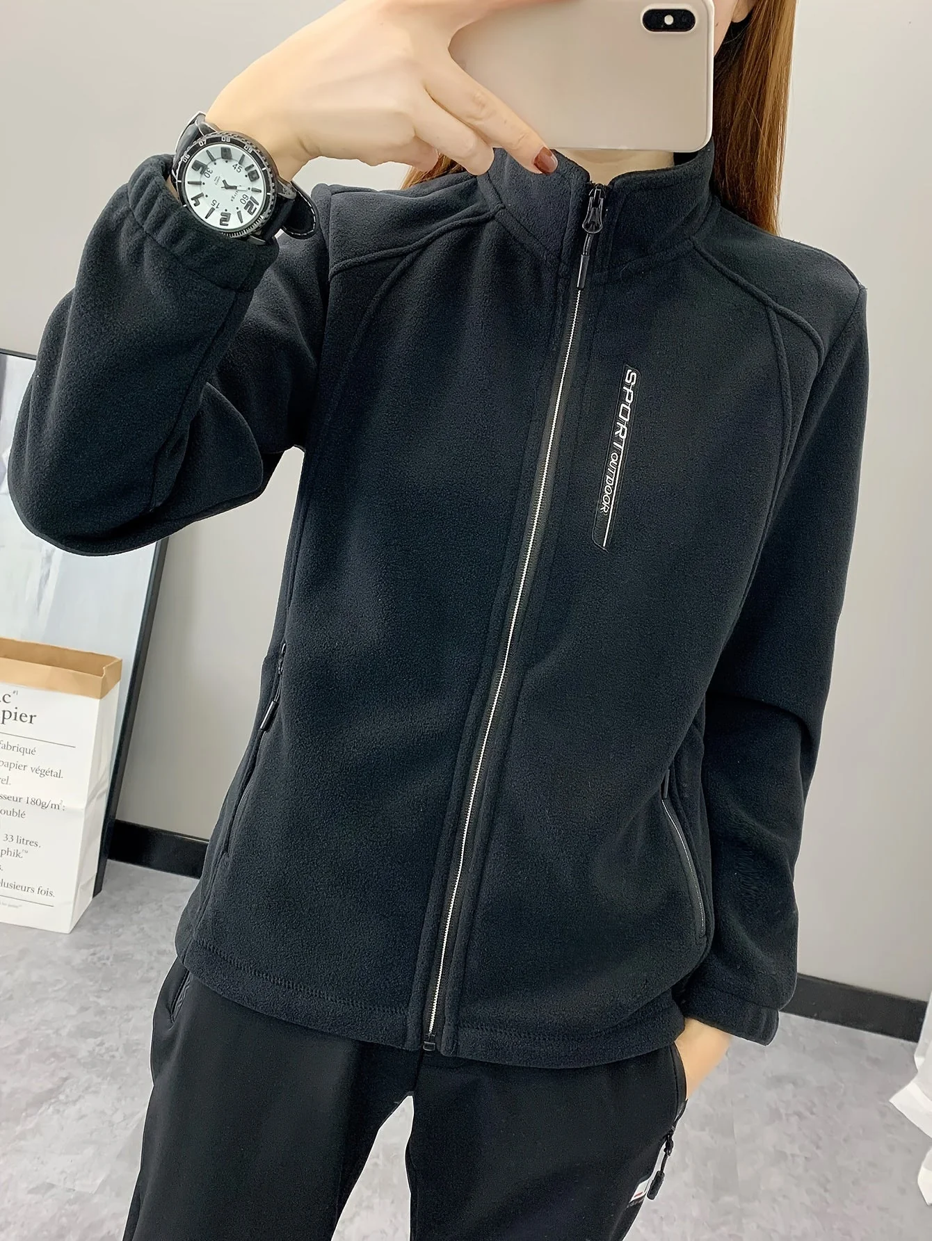 Breathable Fleece Jacket - Aurora - Image 9
