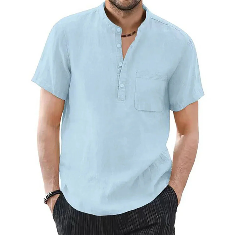 Breezy Summer Linen Comfort Shirt in Plus Size - Image 3