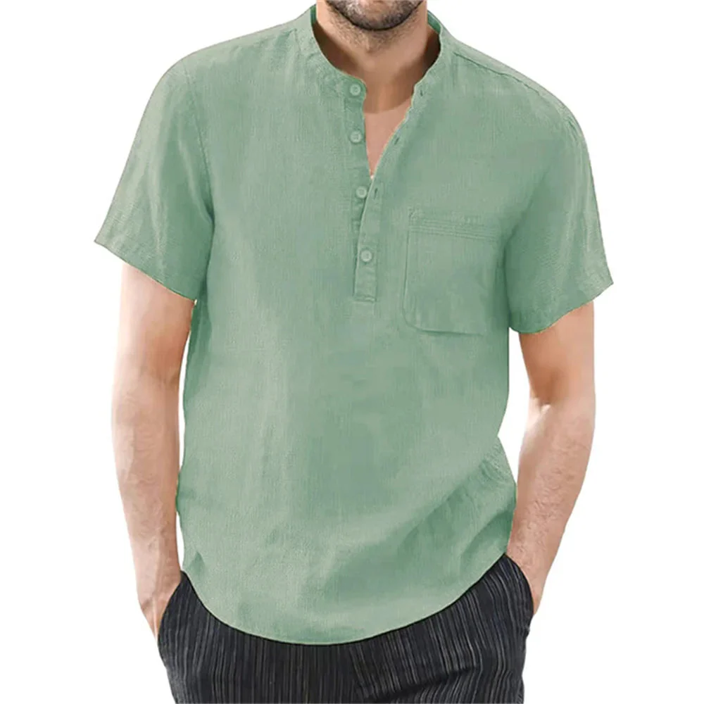 Breezy Summer Linen Comfort Shirt in Plus Size - Image 4