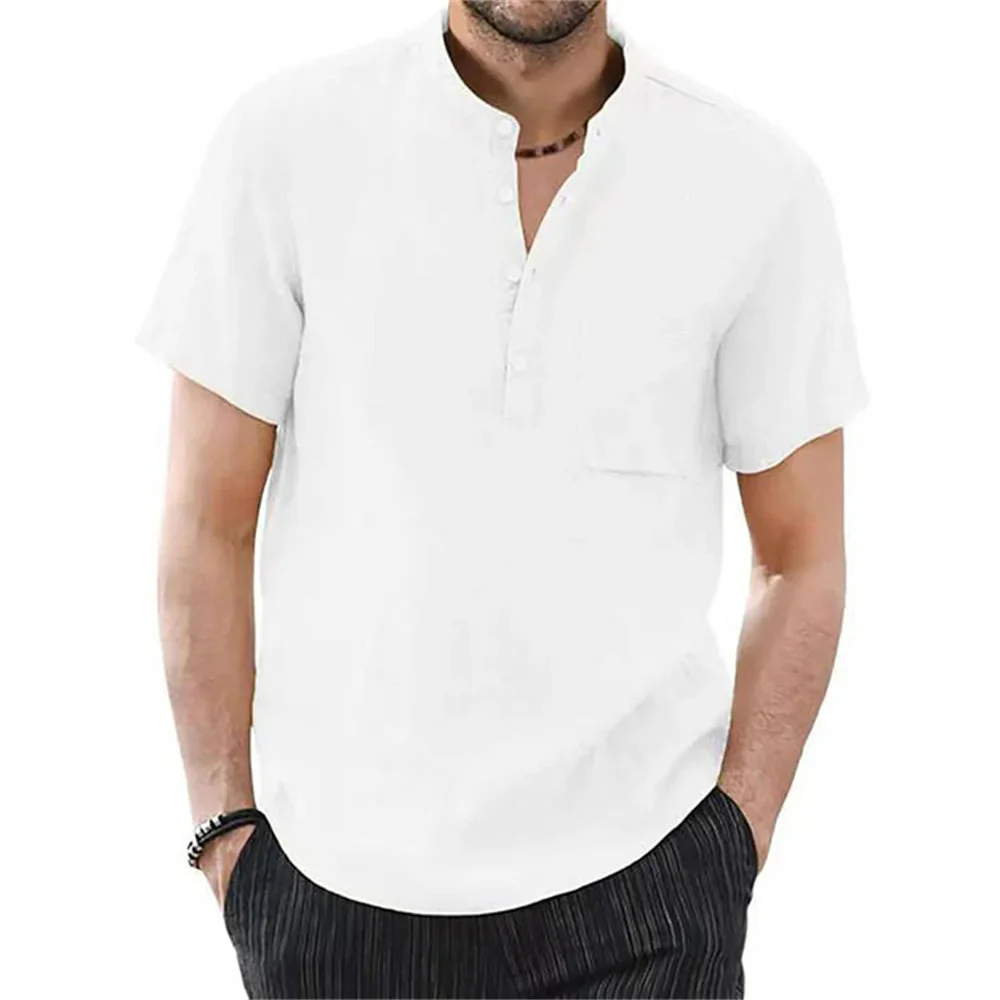 Breezy Summer Linen Comfort Shirt in Plus Size - Image 5