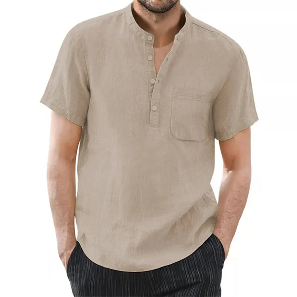 Breezy Summer Linen Comfort Shirt in Plus Size - Image 6