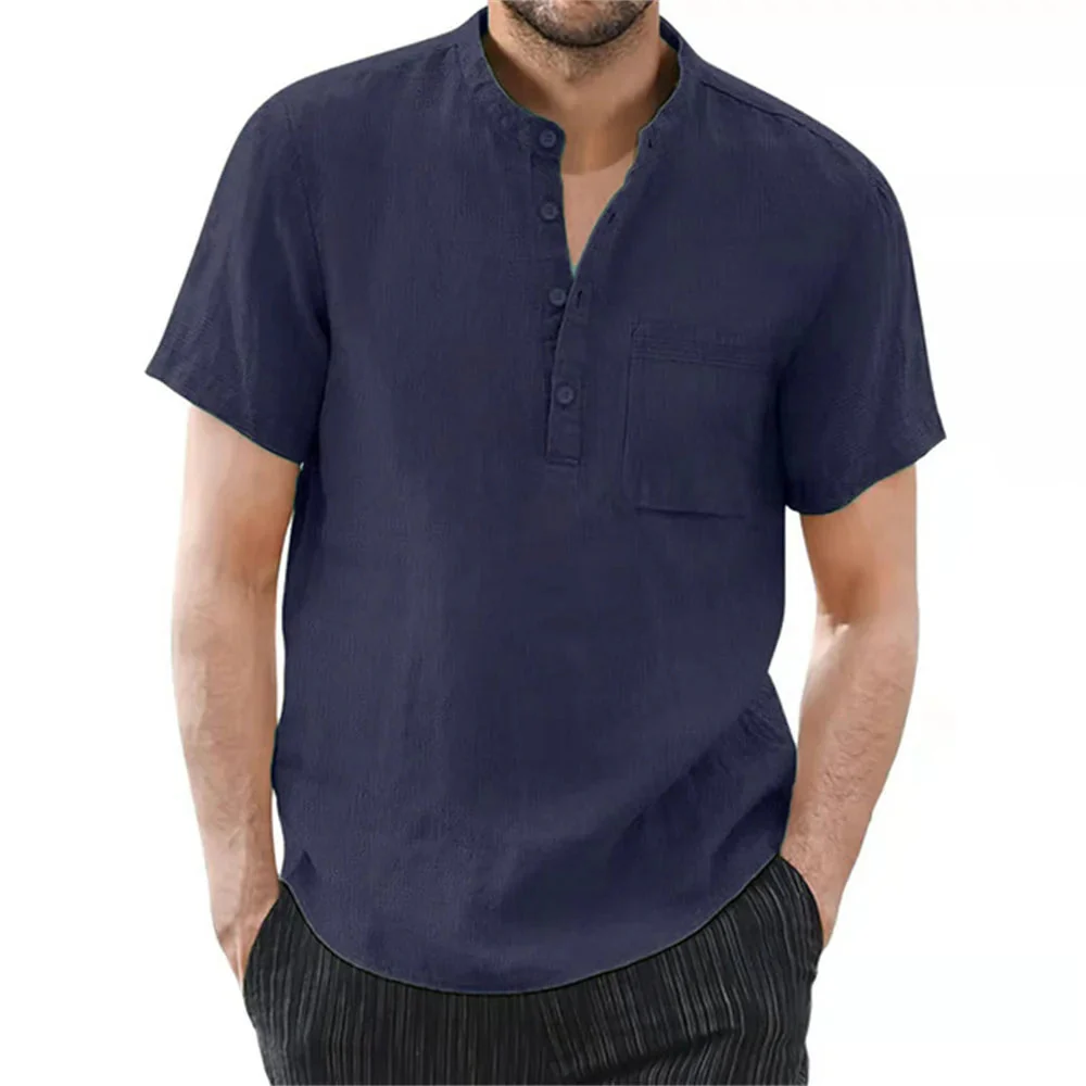 Breezy Summer Linen Comfort Shirt in Plus Size - Image 7