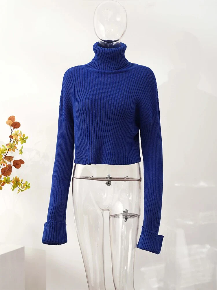 CarlinesShirt | Women's Classic Turtleneck Sweater - Image 8