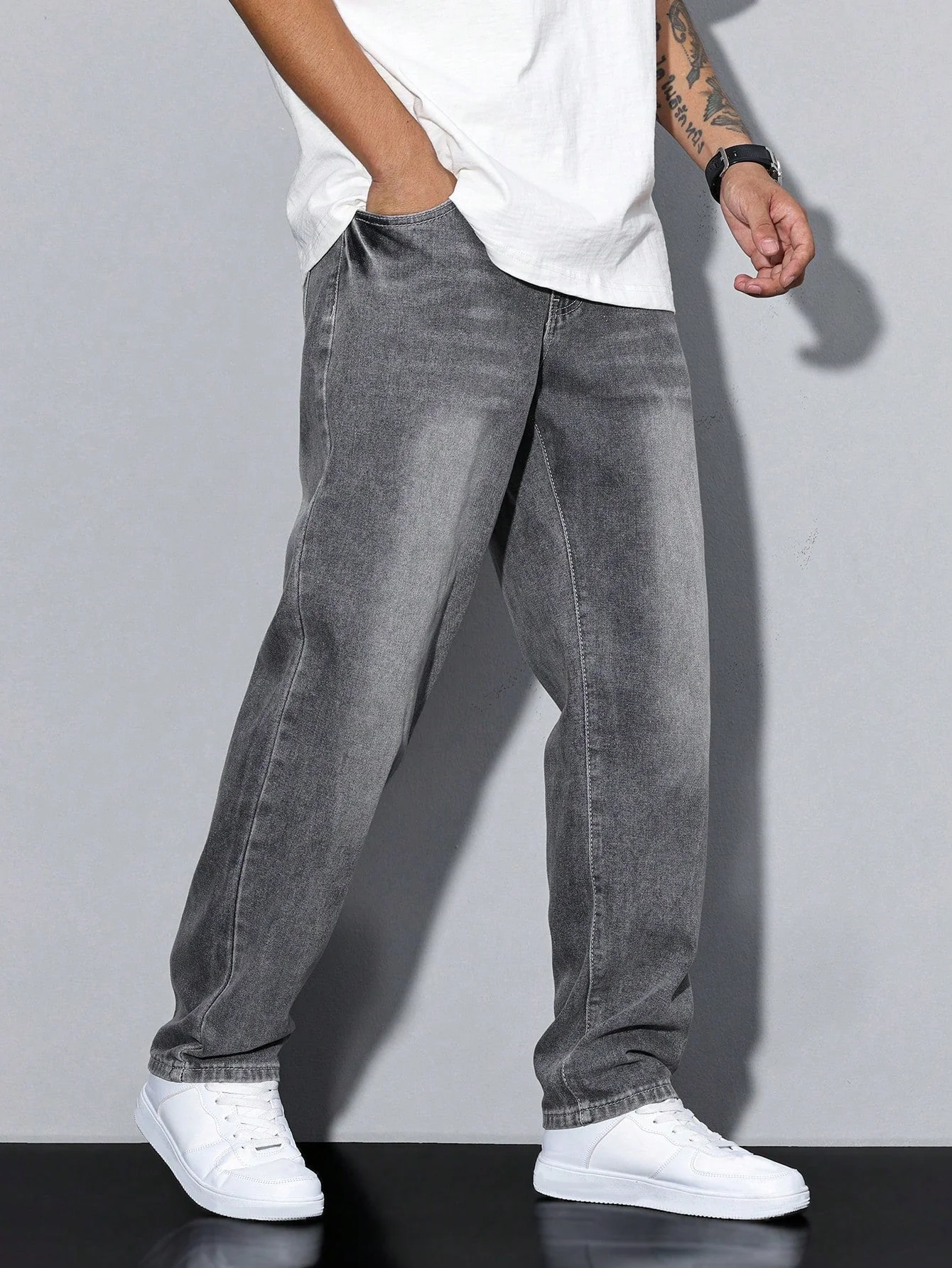 Casual men's jeans with straight leg – Milan - Image 3