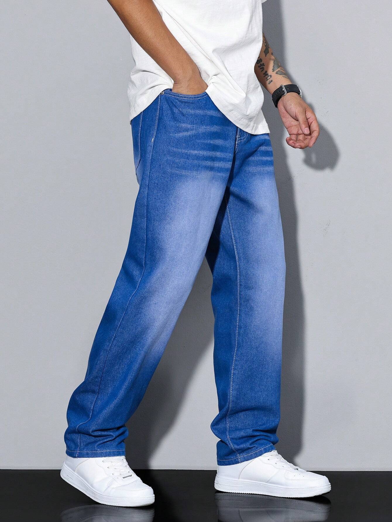 Casual men's jeans with straight leg – Milan - Image 8
