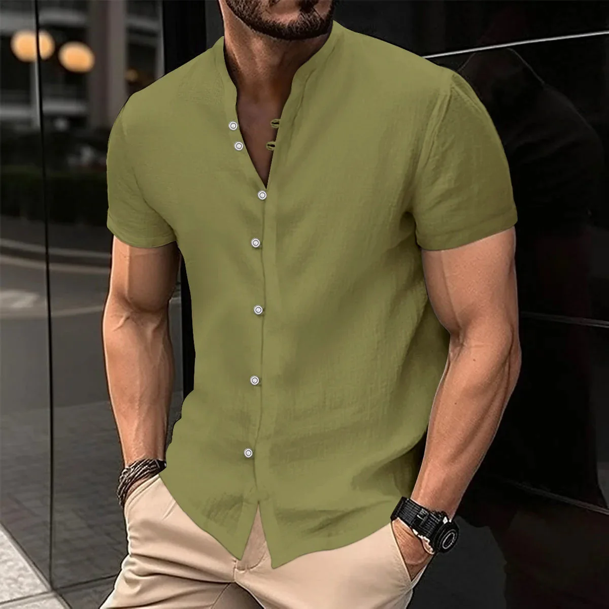 Casual Oversized Spring-Summer Shirt - Image 3