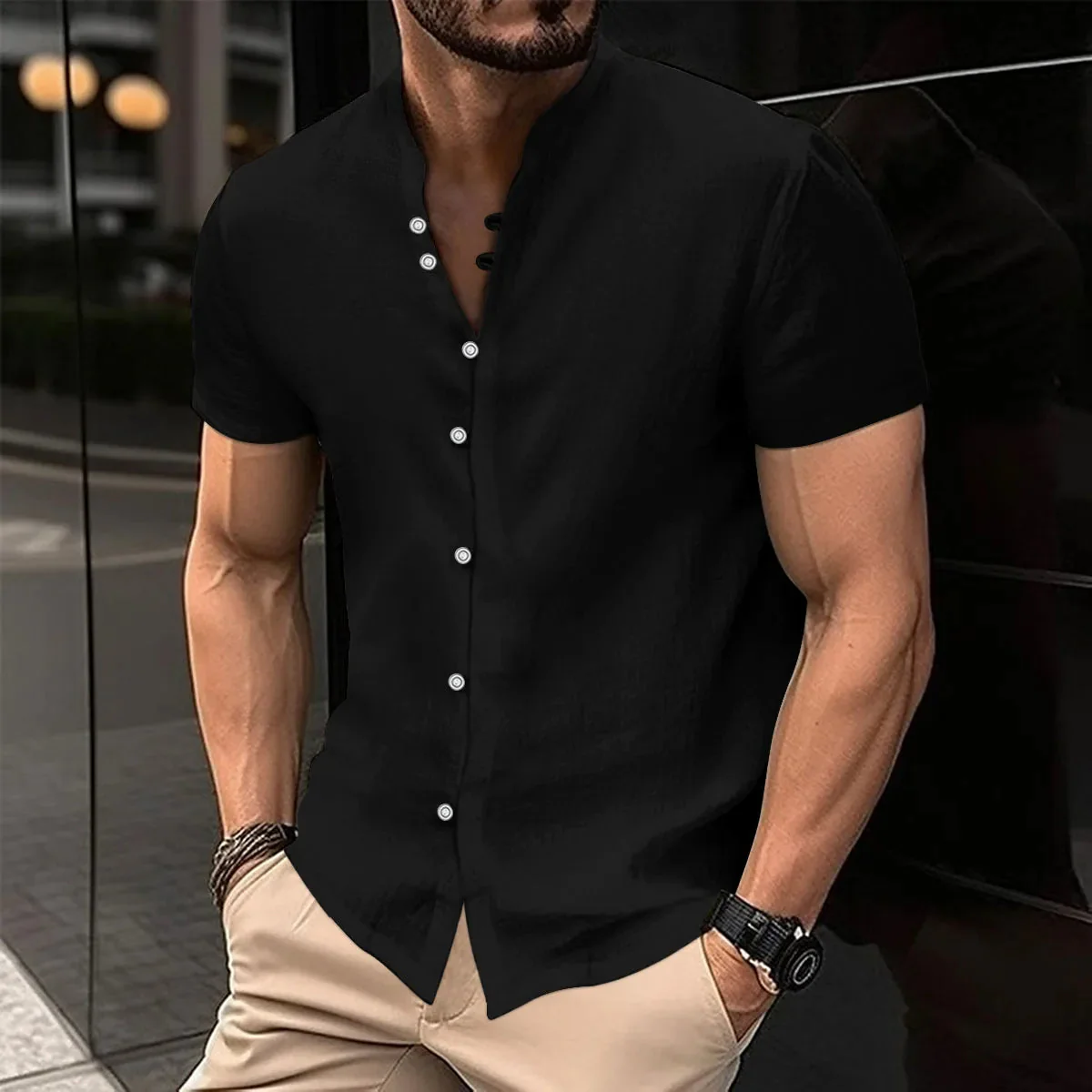 Casual Oversized Spring-Summer Shirt - Image 4
