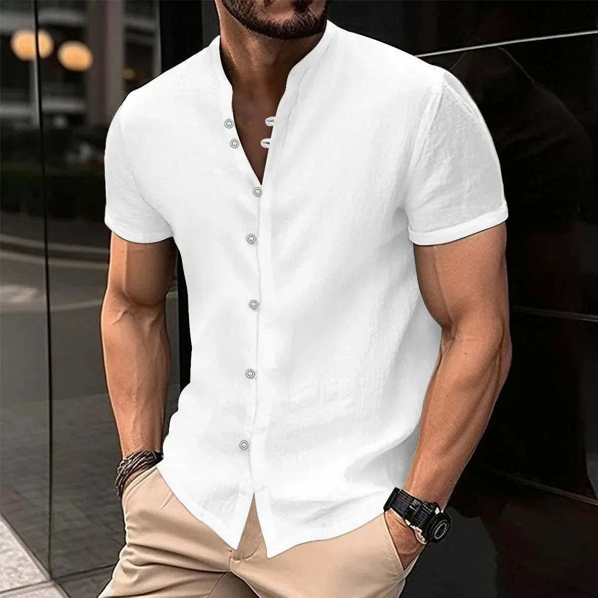 Casual Oversized Spring-Summer Shirt - Image 6