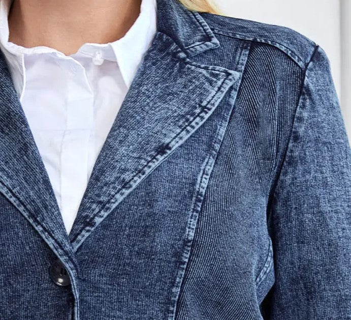 Casual Plus Size Denim Suit | Comfortable & Stylish - Image 8