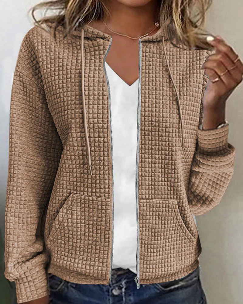 Casual Women's Jacket with Hood – Elvira - Image 5